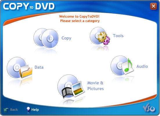 CopyToDVD Screenshot