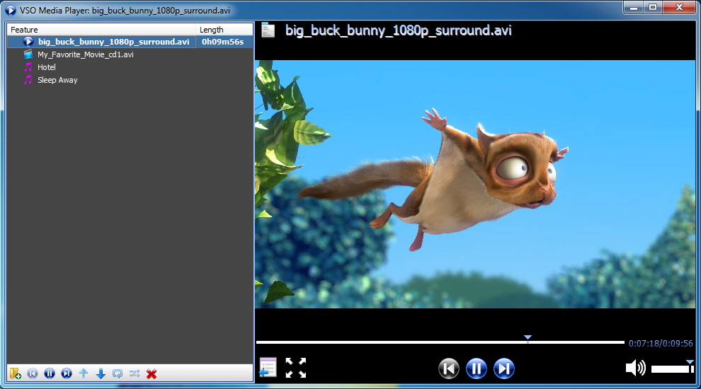 VSO Media Player Version 0.2.1.400