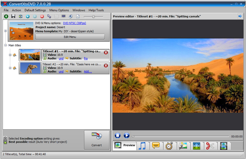 ConvertXtoDVD 7.0.0.28 screenshot