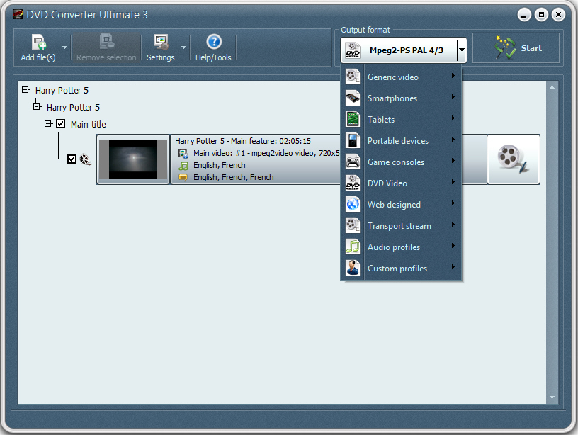 DVD Converter Ultimate screenshot